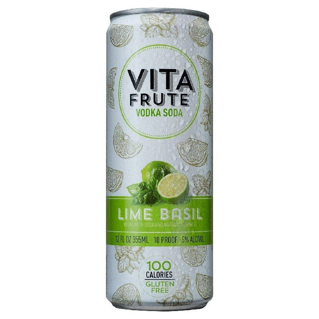 Vita Frute Lime Basil Vodka Soda 4/355ml - Uptown Spirits