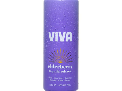 Viva Elderberry Tequila Seltzer 4/355ml - Uptown Spirits