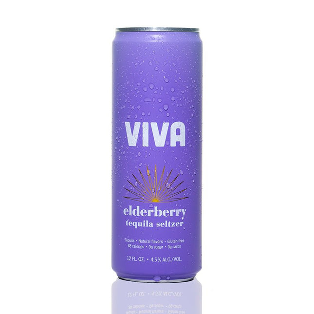 Viva Elderberry Tequila Seltzer 4/355ml - Uptown Spirits