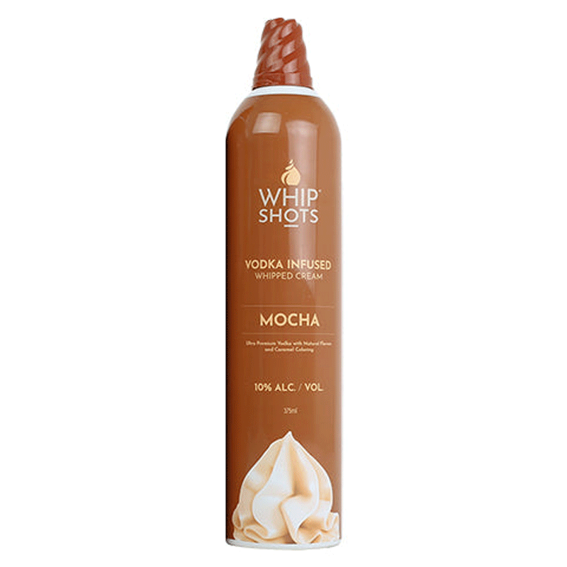 Whipshots Mocha Vodka Infused Whipped Cream 375ml | by Cardi B - Uptown Spirits