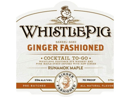 WhistlePig Ginger Fashioned Cocktail 375ml - Uptown Spirits