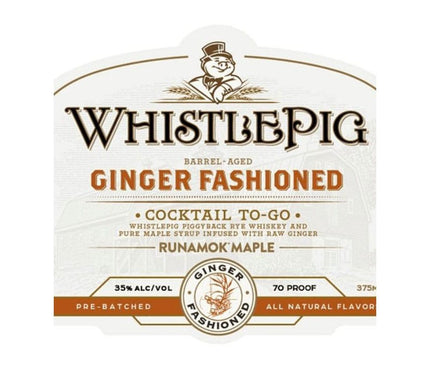 WhistlePig Ginger Fashioned Cocktail 375ml - Uptown Spirits