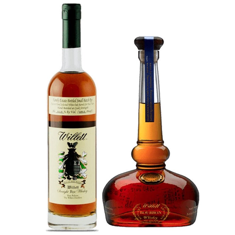 Willett Rye 3 Year & Bourbon Whiskey Mini Shots Bundle 2/50ml - Uptown Spirits