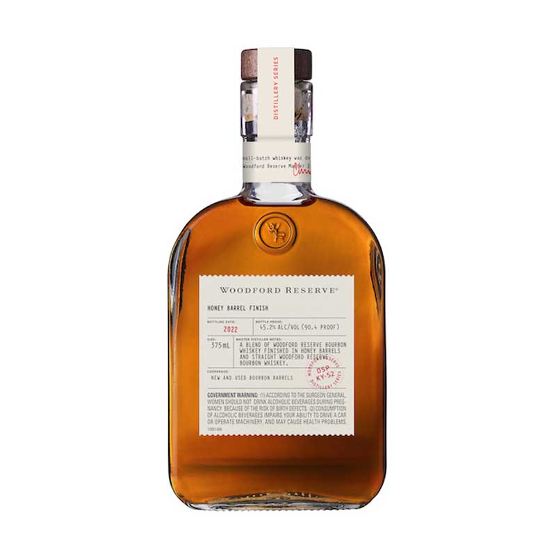 Woodford Reserve Honey Barrel Finish Bourbon Whiskey 375ml - Uptown Spirits