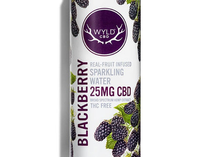 Wyld CBD Blackberry Sparkling Water 4/355ml - Uptown Spirits