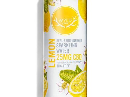 Wyld CBD Lemon Sparkling Water 4/355ml - Uptown Spirits