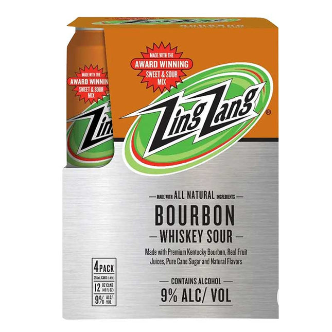 Zing Zang Bourbon Whiskey Sour 4/355ml - Uptown Spirits